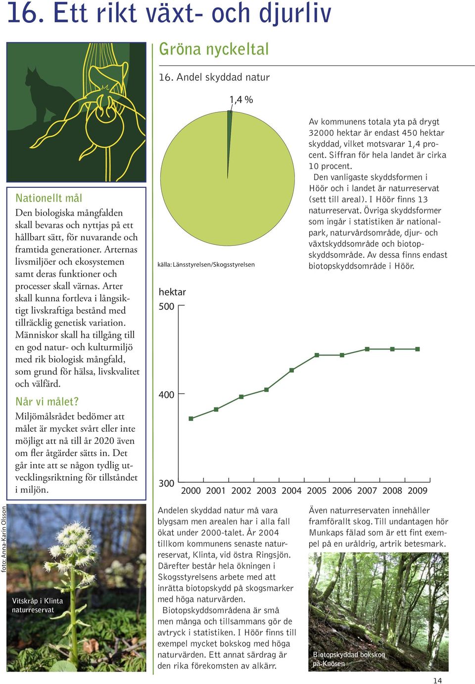 Människor skall ha tillgång till en god natur- och kulturmiljö med rik biologisk mångfald, som grund för hälsa, livskvalitet och välfärd. Når vi målet?