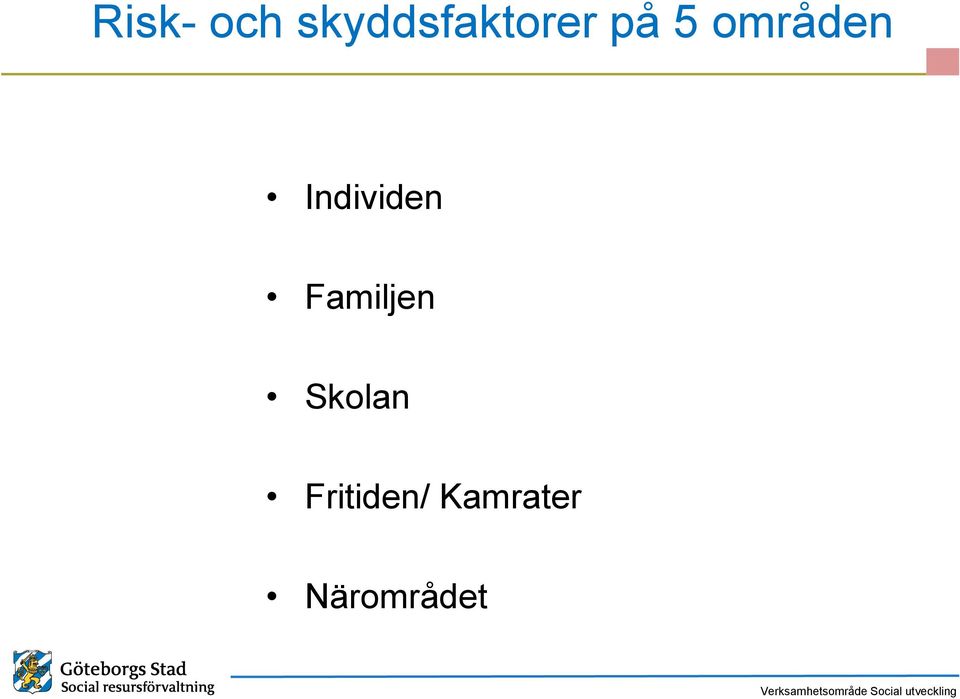 områden Individen