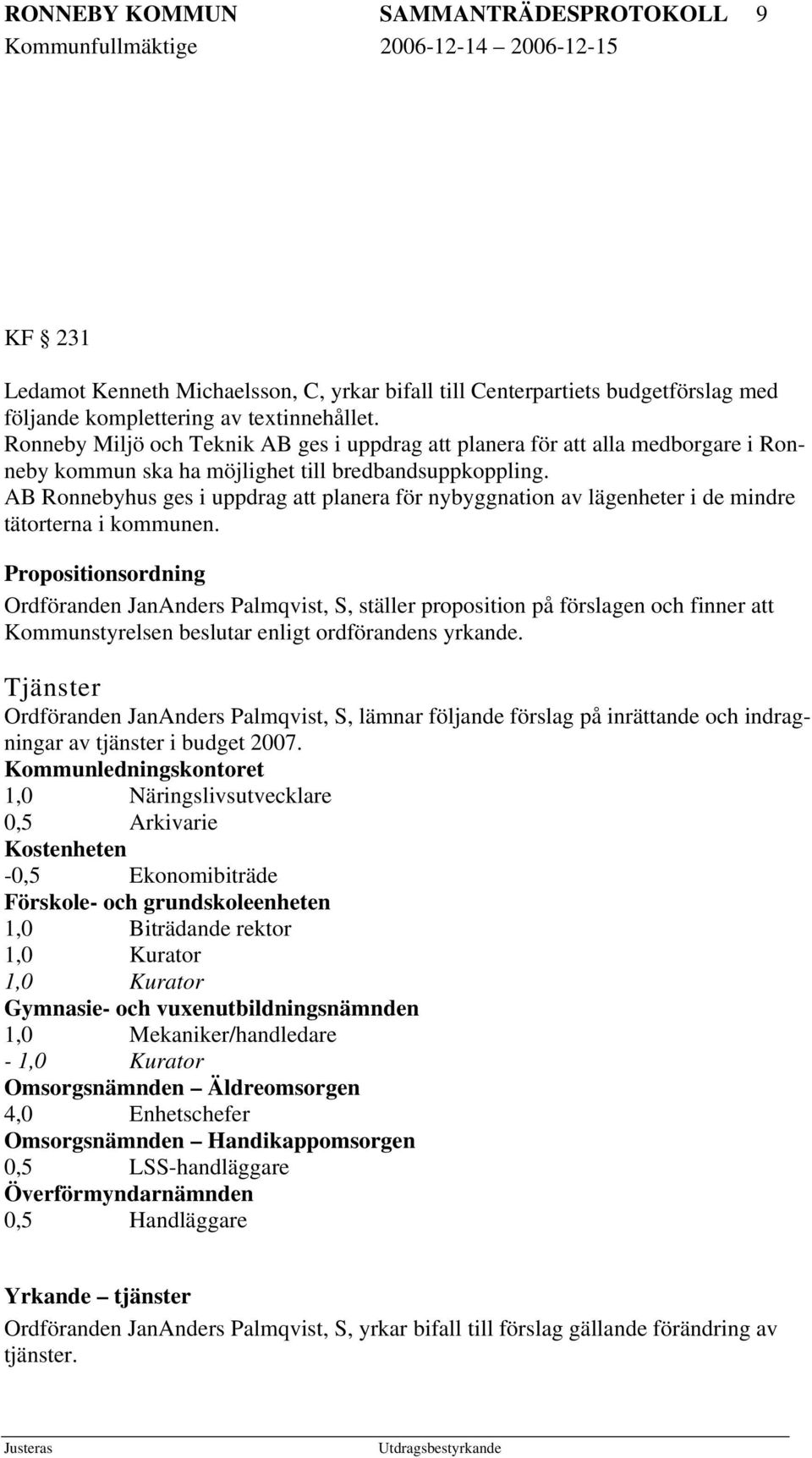 AB Ronnebyhus ges i uppdrag att planera för nybyggnation av lägenheter i de mindre tätorterna i kommunen.