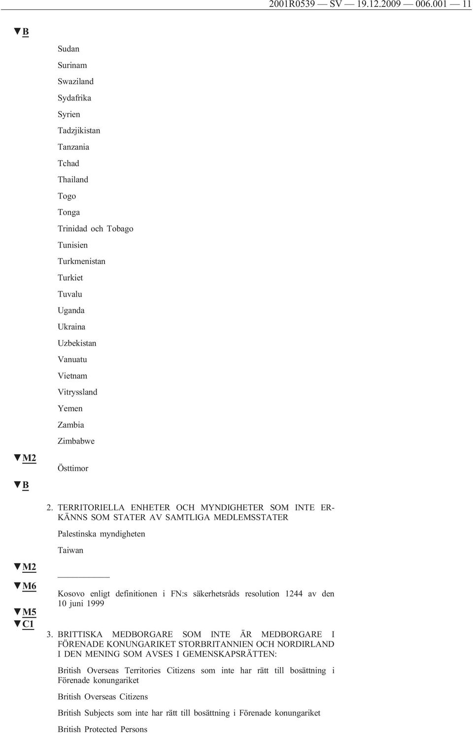 Vitryssland Yemen Zambia M2 Zimbabwe Östtimor 2.