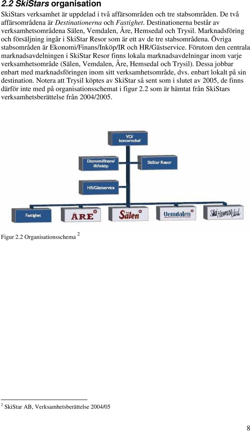 Övriga stabsområden är Ekonomi/Finans/Inköp/IR och HR/Gästservice.