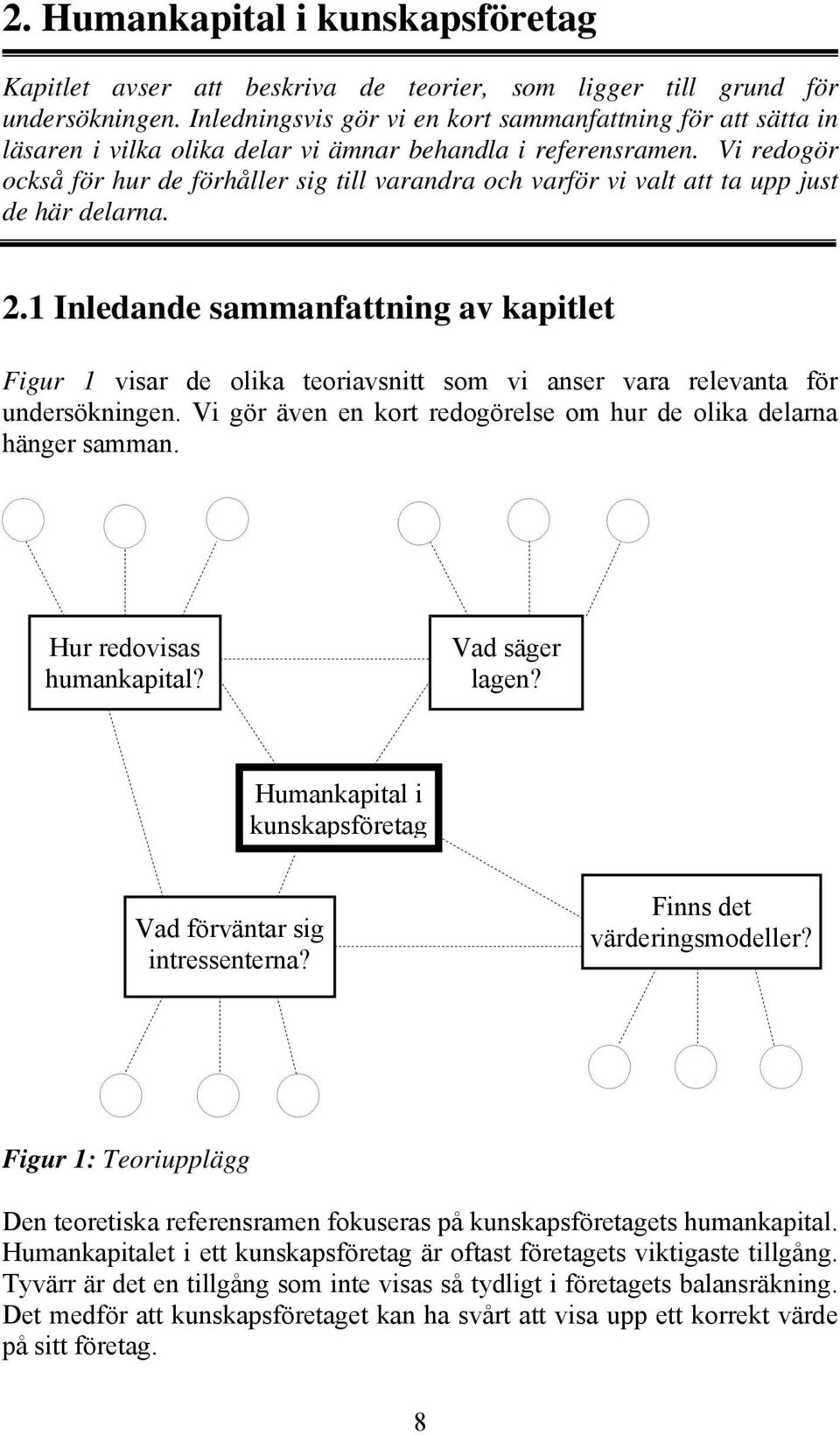 Vi redogör också för hur de förhåller sig till varandra och varför vi valt att ta upp just de här delarna. 2.