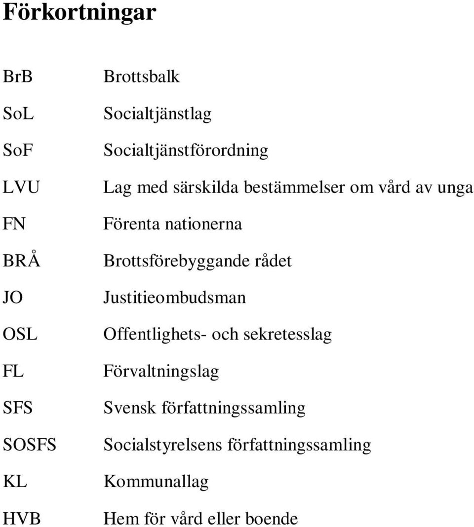 Brottsförebyggande rådet Justitieombudsman Offentlighets- och sekretesslag Förvaltningslag