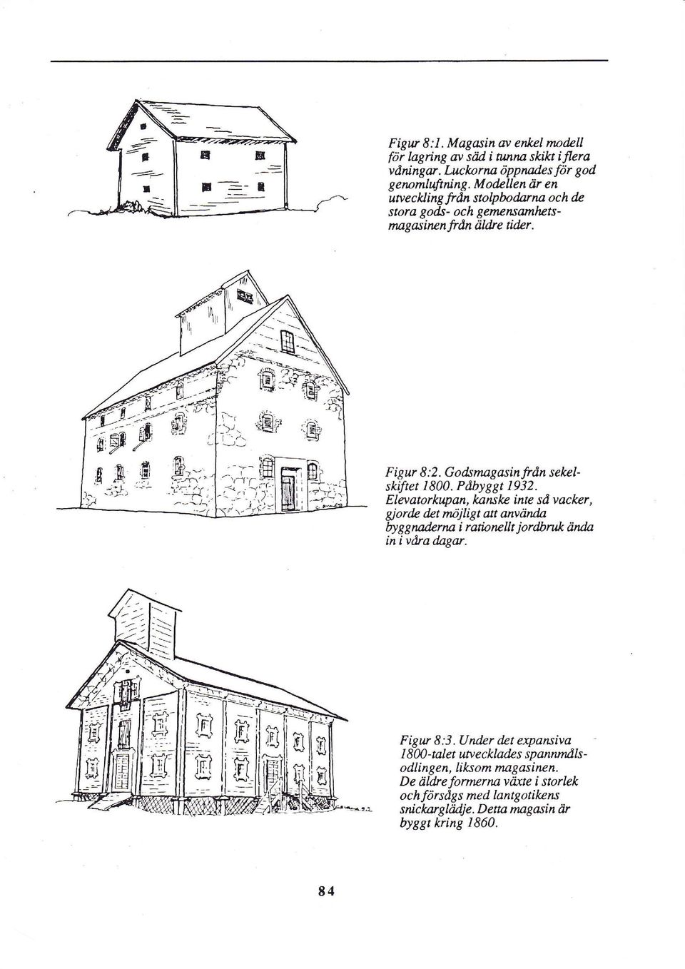 )-t tll; t Li_-r-') Figur 8:2. Godsnngasin Jrån sekelskiftet 1800. Pöbyggt 1932.