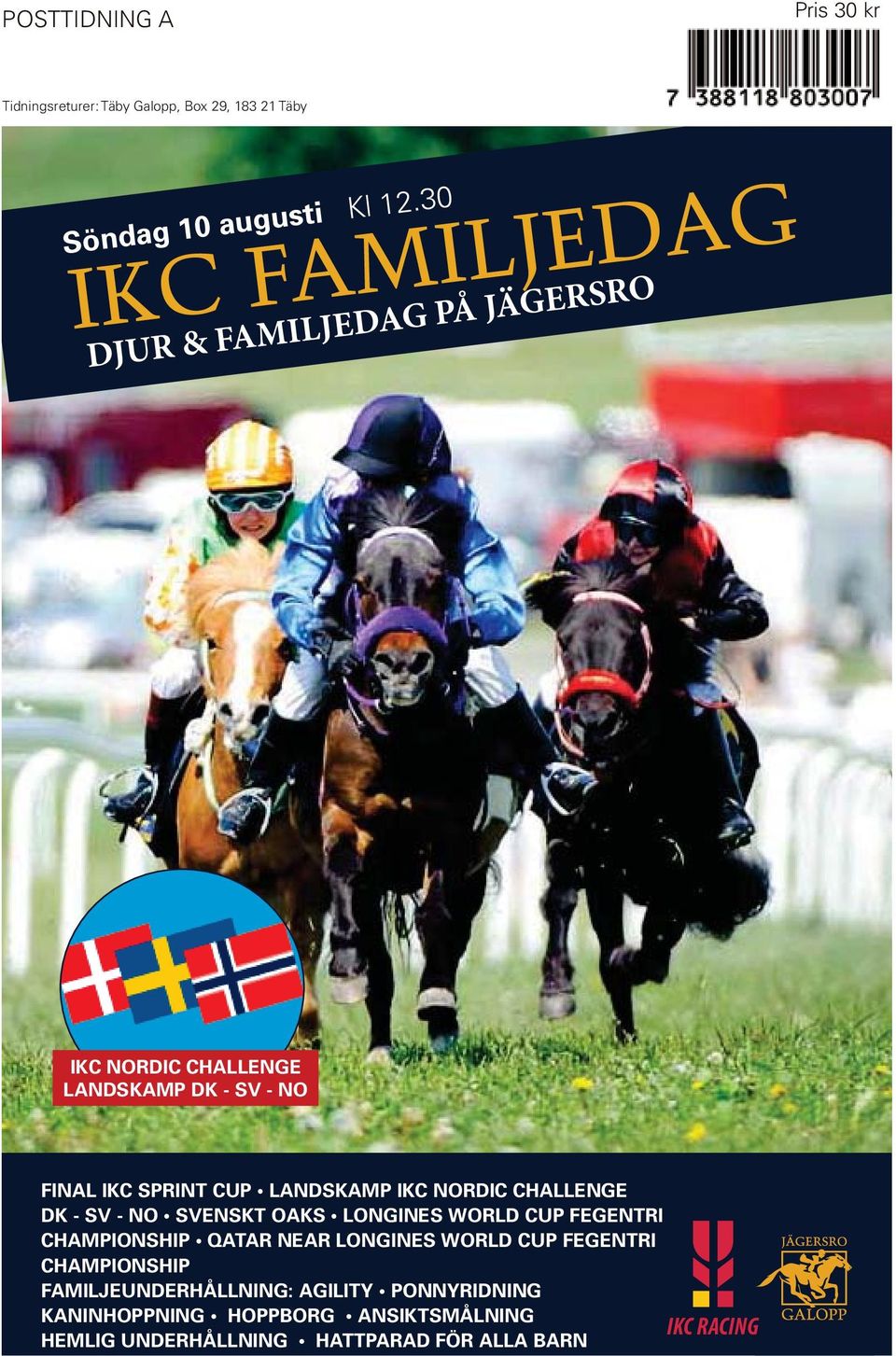 0 IKC FAMILJEDAG DJUR & FAMILJEDAG PÅ JÄGERSRO IKC NORDIC