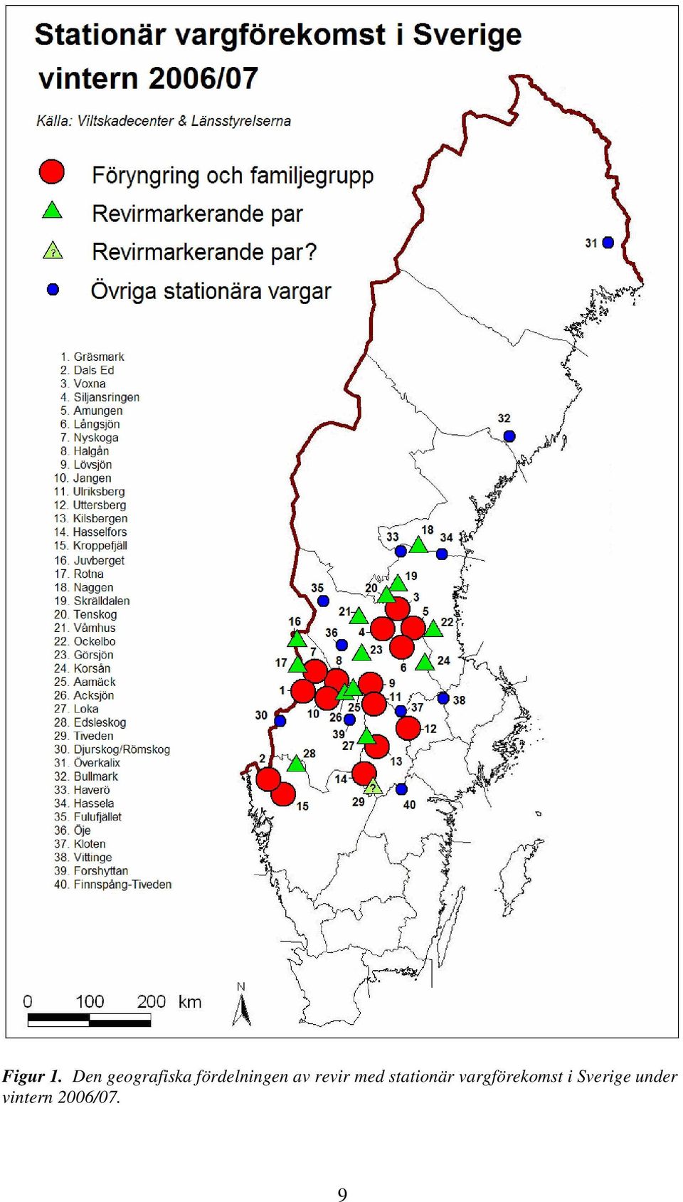 fördelningen av revir med