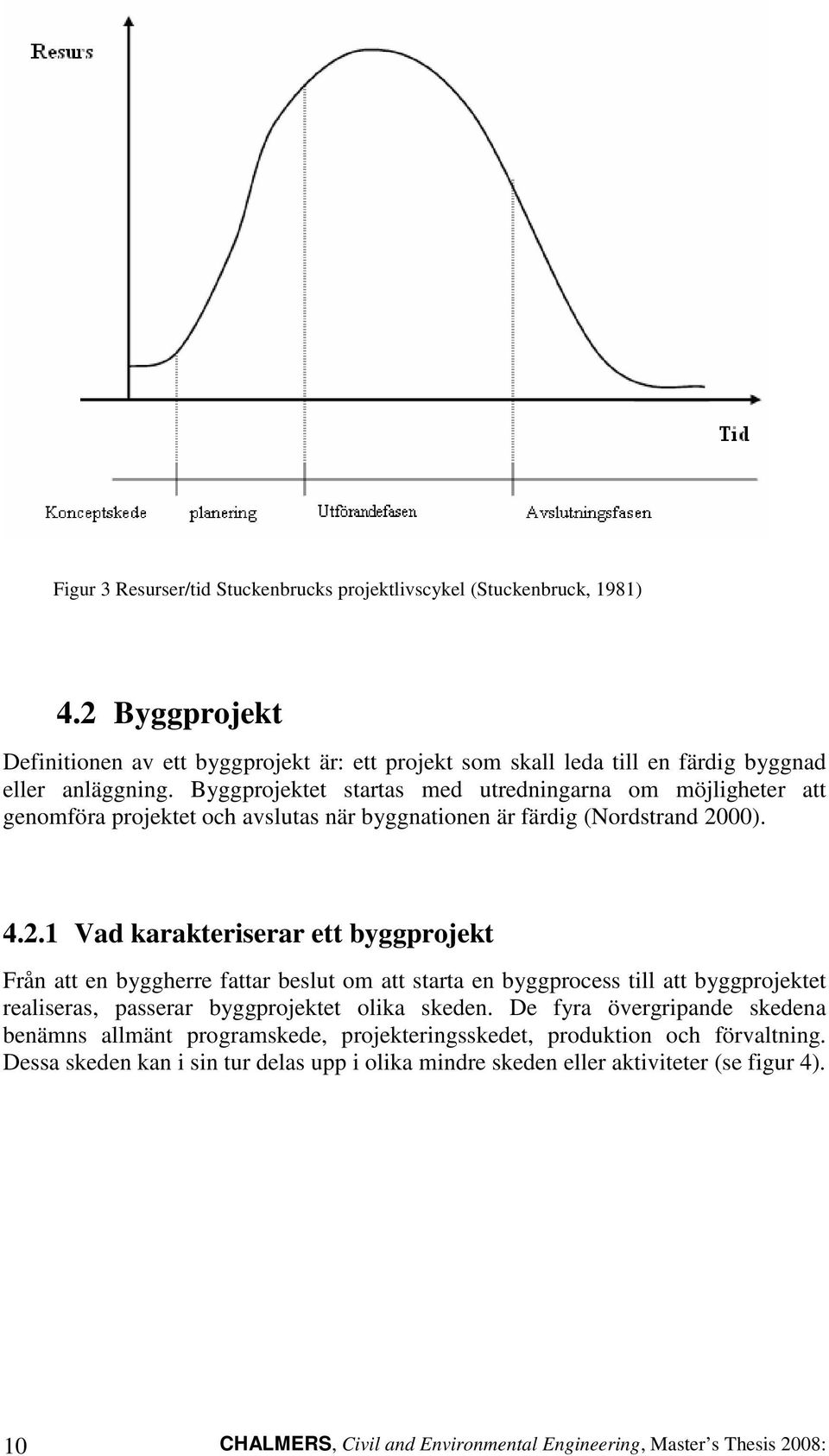 00). 4.2.1 Vad karakteriserar ett byggprojekt Från att en byggherre fattar beslut om att starta en byggprocess till att byggprojektet realiseras, passerar byggprojektet olika skeden.