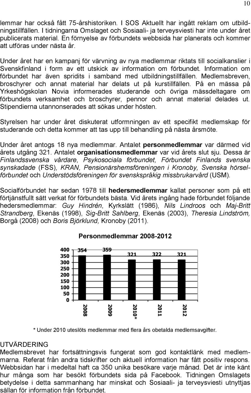 Under året har en kampanj för värvning av nya medlemmar riktats till socialkanslier i Svenskfinland i form av ett utskick av information om förbundet.