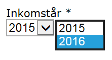 Välj rätt inkomstår Viktigt att välja rätt
