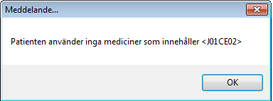 Läs information om Läkemedelsöverkänslighet genom att klicka på symbolen. Förutom symbolen läggs en aktivitet med informationstext in i läkar- och sjuksköterskejournalen (under fliken Journal).