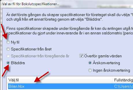 De specifikationer du får över ligger dock fortfarande kvar på de ursprungliga kontona.