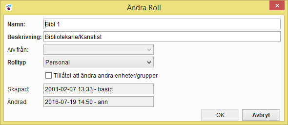 Gå till fönstret Administration Grunddata Allmänt Klasser. Här lägger du till alla aktuella klasser per kontoorganisation genom att klicka på Lägg till i grupprutan Klasser.