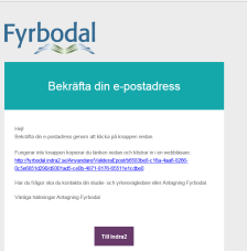 Första gången du loggar in ska du ange ett nytt lösenord samt fylla i din e-postadress. Tänk på att använda en e-postadress som du kommer åt och kan använda även under sommaren.