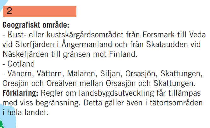 Var kan LIS-områden pekas ut? I hela landet, med vissa undantag.