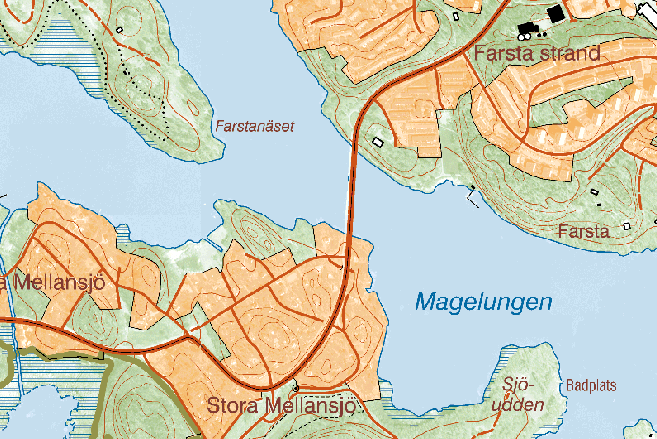 rapp: 8909666-SB75/76-10: 110214 hösten 2005 sid 7(12) Magelungen, Ågestabron 5-7m Flodområde: 62 Tyresåns vattensystem Provdatum: 2005-09-29 Koordinater : Sublitoral ekmanprovtagning enl.