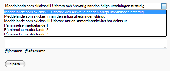 De årliga utredningarna kan alltså existera i tre lägen: öppen, stängd eller låst. En öppen årlig utredning är tillgänglig för redigering.