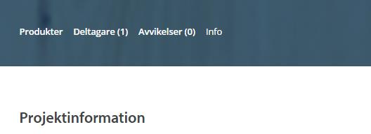 Gå in under rubriken info (kan endast göras av en projektadministratör och projektägare).