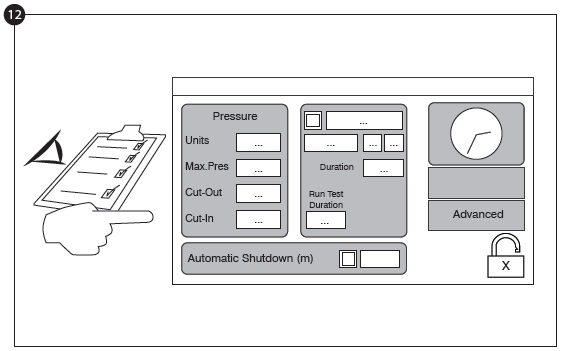 Klicka på knappen Go to Setup (Gå till inställningar). Sidan Inställningar visas nu. Klicka på knappen padlock för att logga in med ditt lösenord.