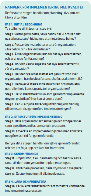 The quality implementation framework (QIF)