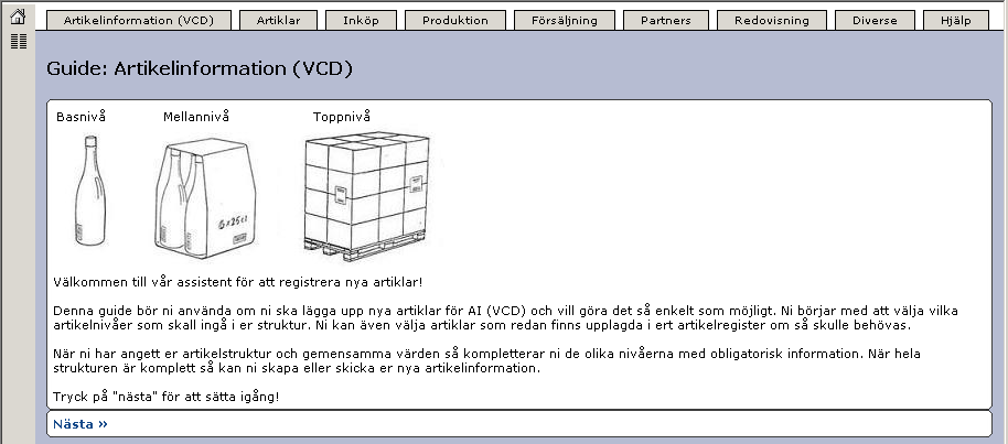 Senast Uppdaterad: 12-02-02 Exder Artikelinformation 2.7 Sida 4 av 67 Leverantören skapar och skickar ett elektroniskt meddelande med AI till Validoo artikel.