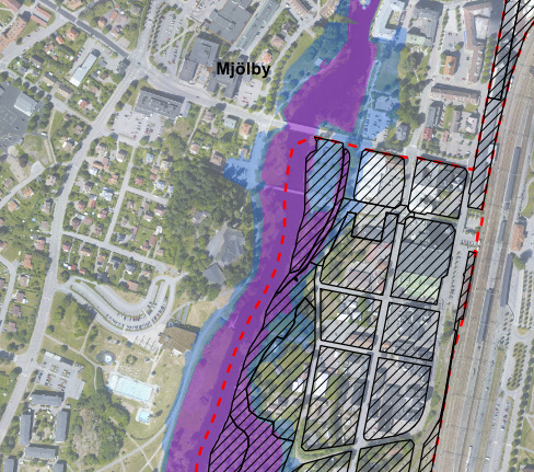 MJÖLBY SVARTÅ STRAND Analys av översvämningsrisker