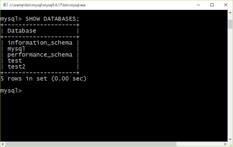 MySQL console (monitor) Blankt lösenord Eller root 17