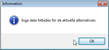 Page 9 of 35 Om man som ovan väljer att enbart visa rader med differenser och får följande meddelande, så innebär det att det inte finns några differenser: