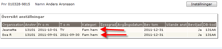 . Klicka på Spara för att ändringen ska slå igenom. Klicka därefter på knappen Översikt.