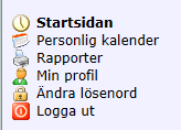 2 STARTSIDAN När du har loggat in kommer du till Startsidan. (Längst upp till höger står namnet på den som är inloggad samt vilken roll denne har. Vikarie, Beställare osv.). 2.1 