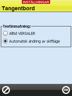 6.4 Tema Via Inställningar System Tema väljer man vilket tema Handi ska ha. Handi kan ha två olika teman; klassiskt och modernt.