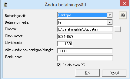 Betalningar till Plusgirot och Bankgirot Allmän information På följande sidor beskrivs betalsätten Plusgiro och Bankgiro för svenska och utländska betalningar.