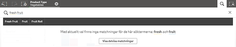 3 Använda smartsökning Söktermerna jämförs alltid med början av orden i databasen. Om du söker efter röd visas inte bröd som en träff, men däremot visas rödare och rödast.