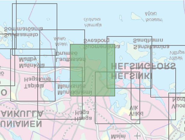 Katan öve övesvämningsomået i Helsingfos och Esbo kustomåe Övesvämning i hav, /a (, %) Þ Þ K B B K K ), X K X 8 Katbla /, m G