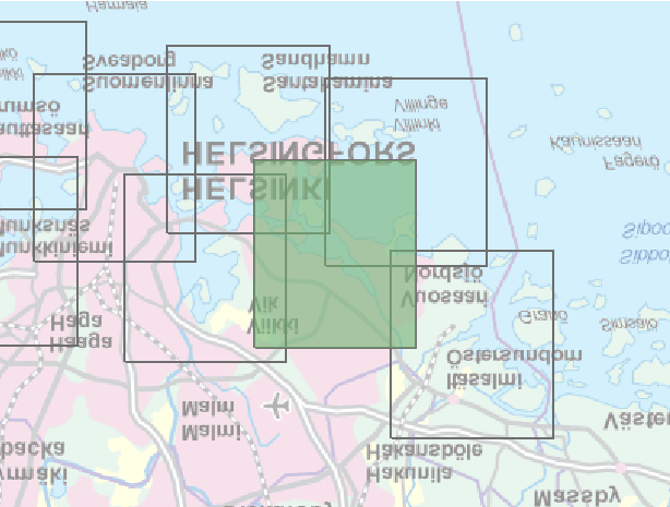 Katan öve övesvämningsomået i Helsingfos och Esbo kustomåe Övesvämning i hav, /a (, %) ` ), Katbla / 8, NT-centalena,