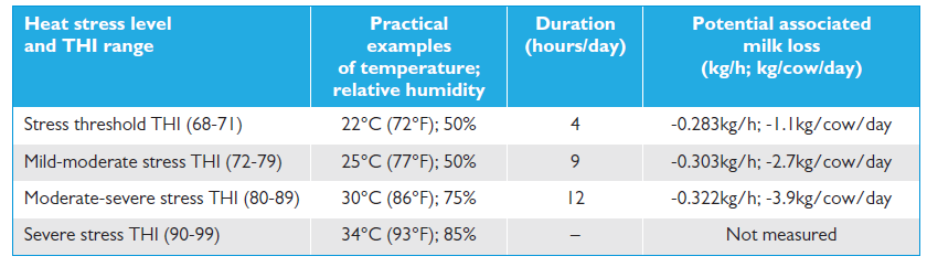 Även kortvarig värme sänker avkastningen Även om moderat värmestress inte är långvarig, påverkas kons avkastning.
