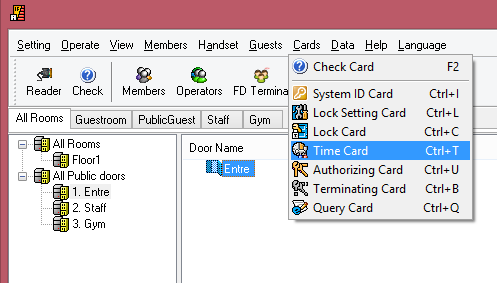 1. S70, Create a Time Card from Cards Time Card 2. Select the correct Time selection (Standard 1), and then click Issue 3.