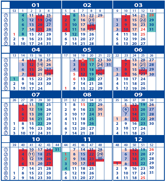 EP:S KALENDER 22 Plenarsammanträden