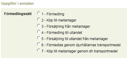 16 (35) Med anmälan om djurantal anmäls också antalet döda svin och dessutom deras dödsorsaker samt destruktionssätt. Om inga svin har dött under perioden, kryssa för Inga döda djur.