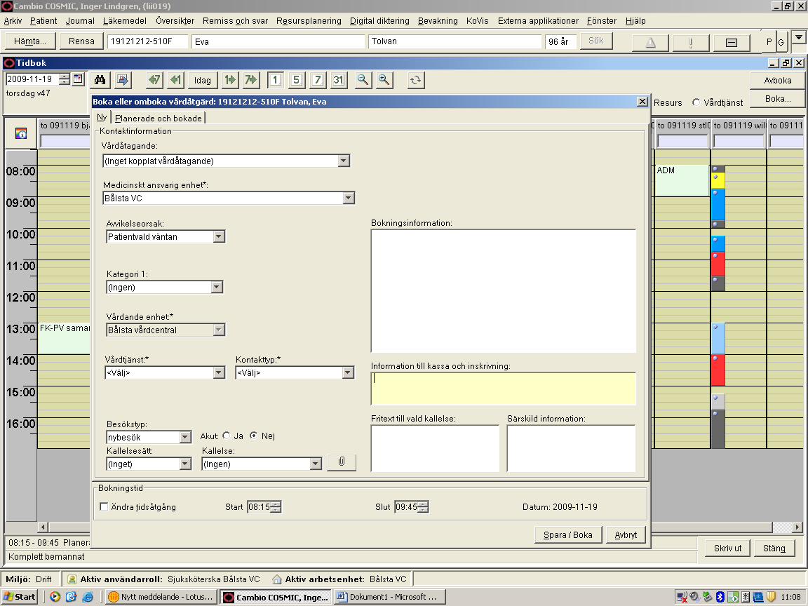 Registrering snabb-bokningsunderlag 2.