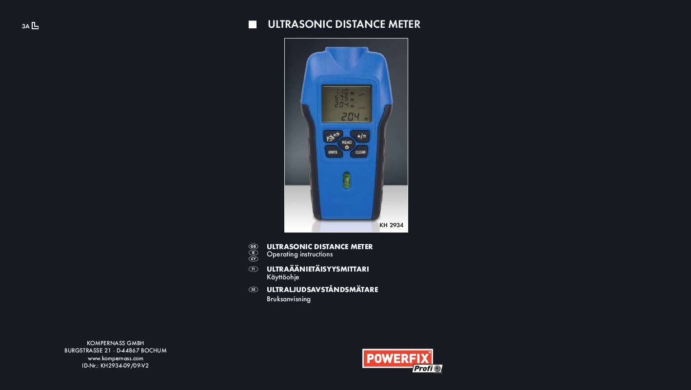 ). Detailed instructions for use are in the User's Guide.