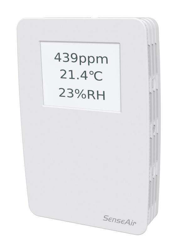Gas and Air Sensors Användarmanual tsense VAV Disp CO 2 -, temperatur- och relativ fuktmätare Allmänt tsense VAV för väggmontage