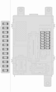146 Bilvård Nr Strömkrets F09 Kontakt bakdörr F10 Signalhorn F14 Helljus F15 PTCI-värmare F19 Luftkonditionering F20 Bakruteuppvärmning F21 Bränslepump F30 Dimljus F84 CNG-system F85 Eluttag F86