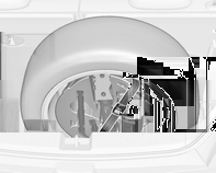 Bilvård 187 4. Ta upp remmen 1 ur verktygslådan och dra ögleänden av remmen genom lastsäkringsöglan på höger sida. 5.