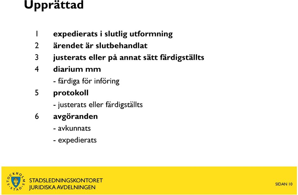 4 diarium mm -färdiga för införing 5 protokoll - justerats