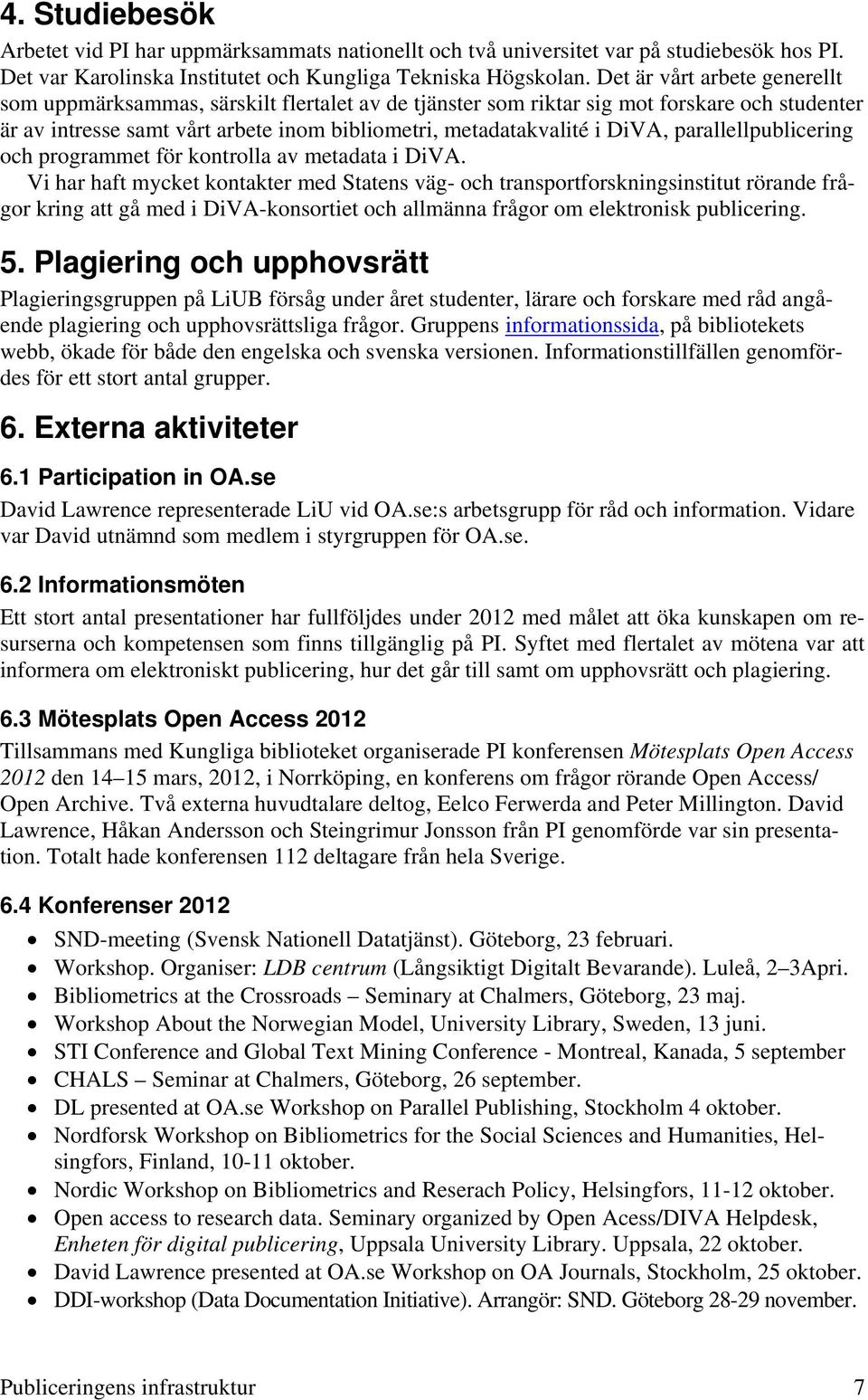 parallellpublicering och programmet för kontrolla av metadata i DiVA.