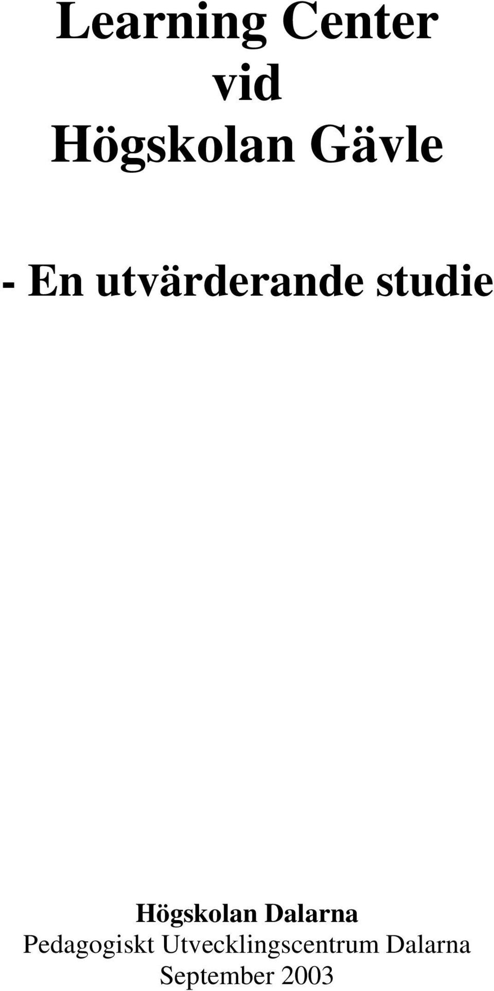 Högskolan Dalarna Pedagogiskt