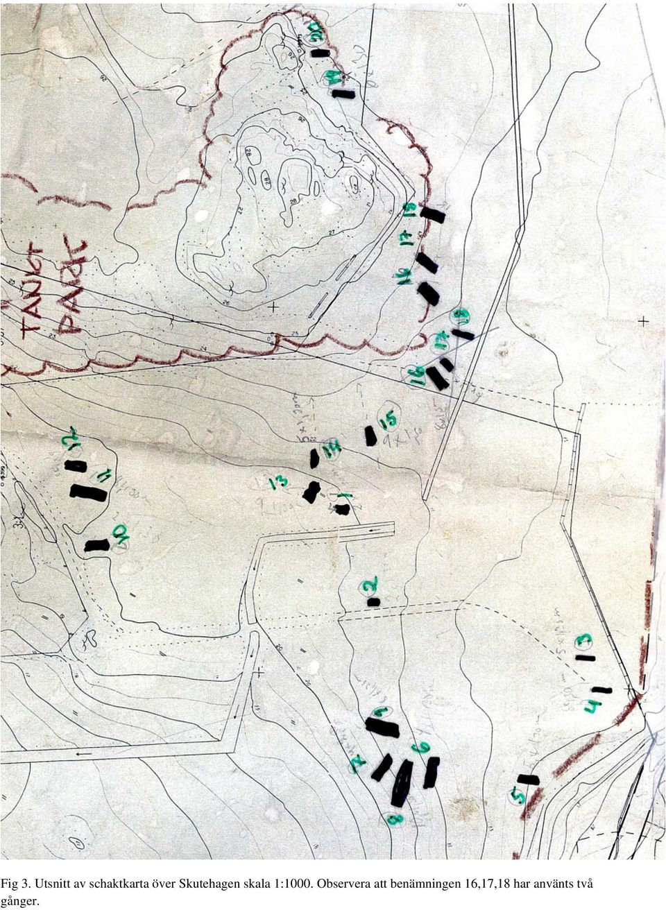 Skutehagen skala 1:1000.