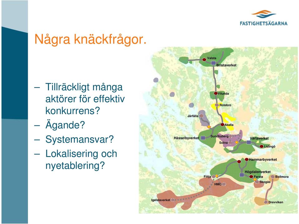 Systemansvar? Lokalisering och nyetablering?