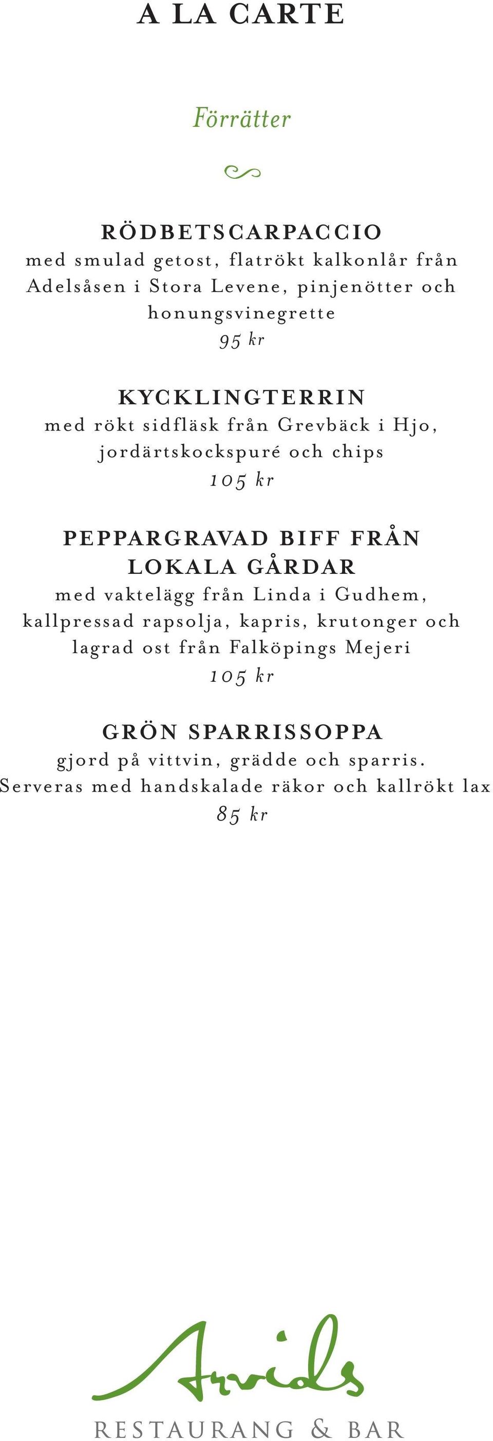 BIFF FRÅN LOKALA GÅRDAR med vaktelägg från Linda i Gudhem, kallpressad rapsolja, kapris, krutonger och lagrad ost från