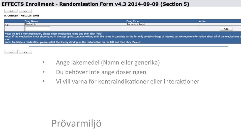 doseringen Vi vill varna för